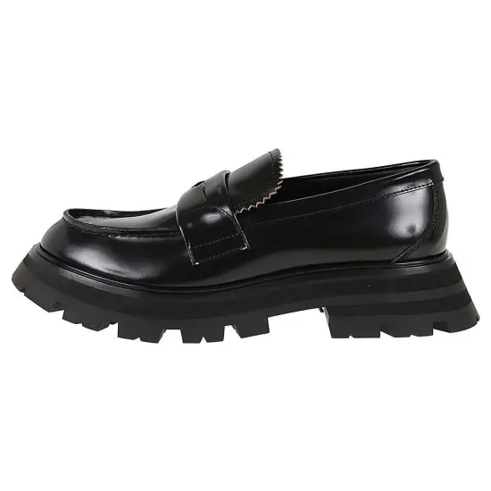 Alexander McQueen Embroidered-logo Detail Loafers