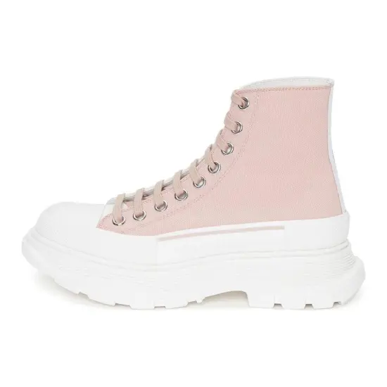 Alexander McQueen Tread Slick Lace-Up High-Top Sneakers Women's