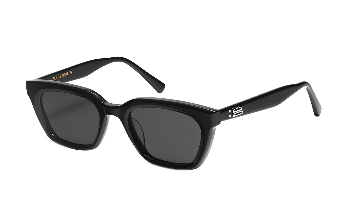 one-tone rectangle-frame sunglasses