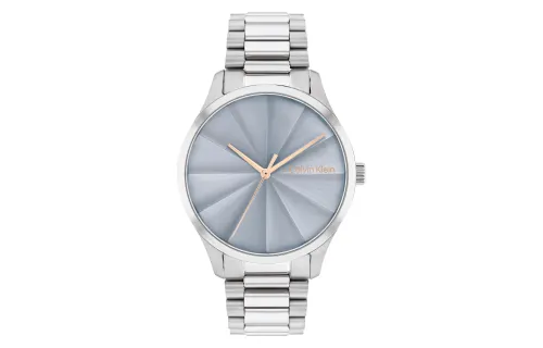 CALVIN KLEIN Iconic Collection Wrist Watches Quartz Movement Steel Strap 35 Silver Dial Women's Watch 25200230