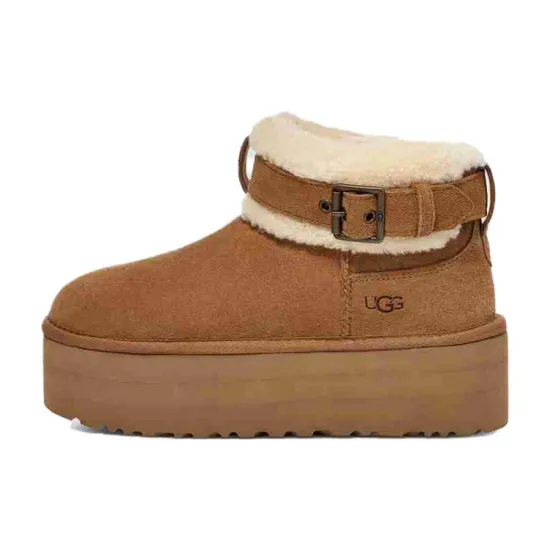 UGG Ultra Mini Belted Roller Boot Chestnut Women's