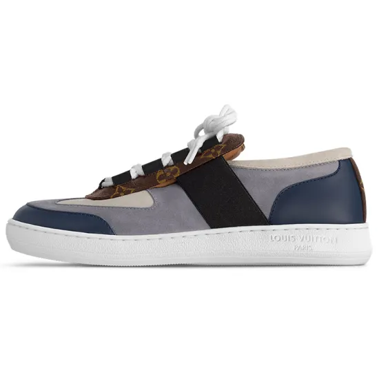LOUIS VUITTON Lous Sneakers 'Blue Grey With Brown Monogram' Women's