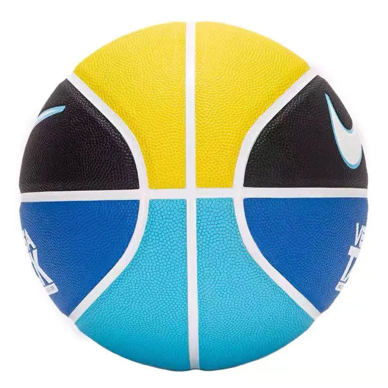 Nike Rubber Basketball Black Blue Yellow Size 7 Ball Training Unisex