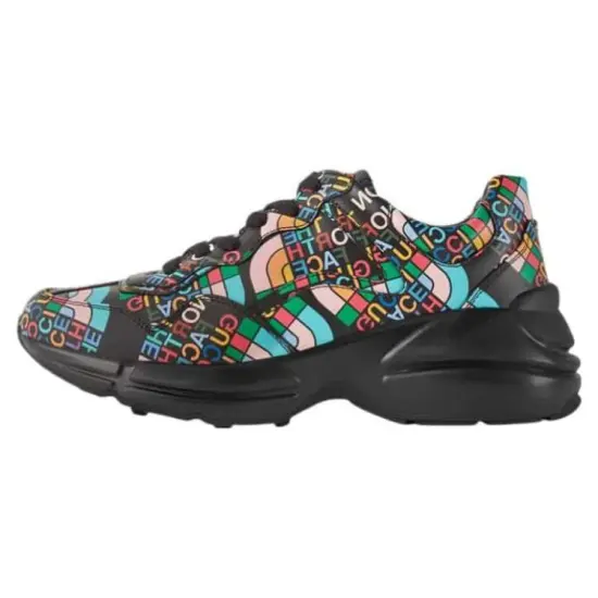 GUCCI The North Face X GUCCI Rhyton 'Allover Logo - Black Multi-Color'