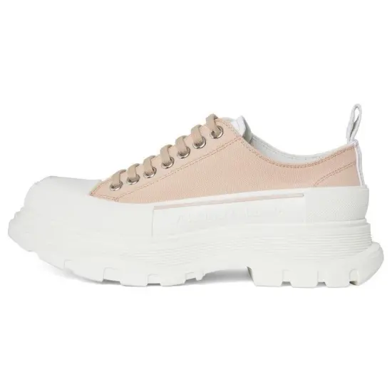 Alexander McQueen Tread Slick Low Lace Up Blush Bone Women's