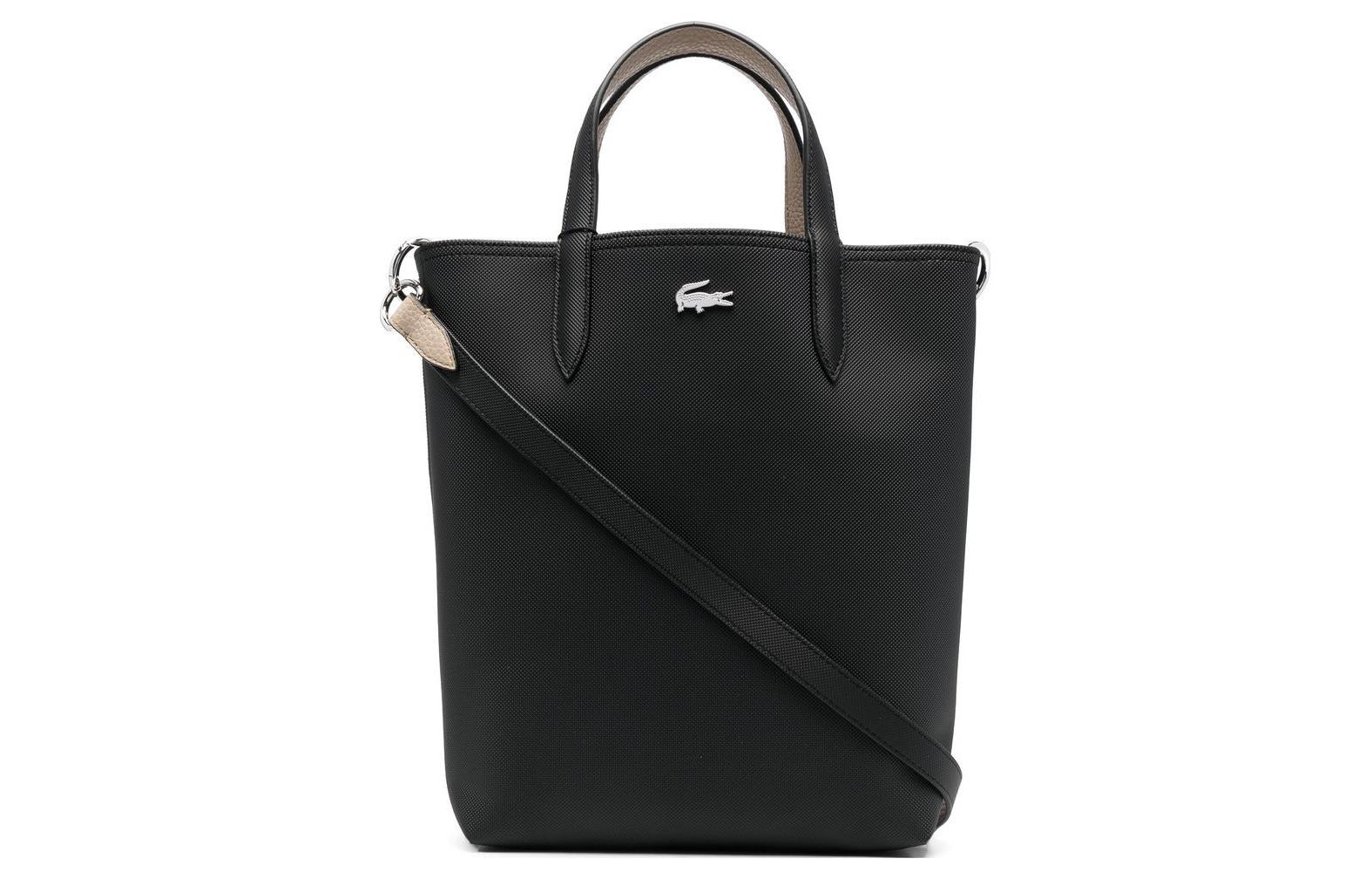 Женская сумка LACOSTE Anna Logo PVC (черная)