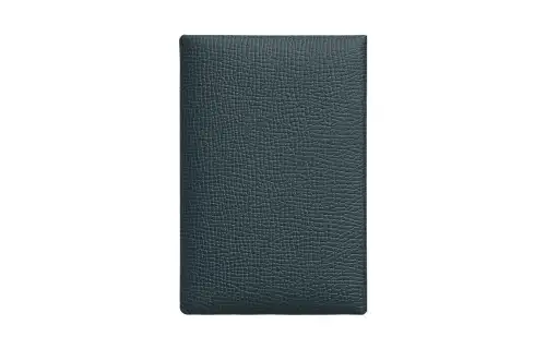 HERMES Calvi Duo Epsom Calfskin Card Holder Women's Y7 Bleu Orage Hurricane Blue
