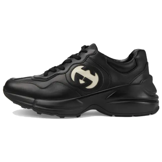 GUCCI Women's Rhyton Sneaker 'Black Ivory'