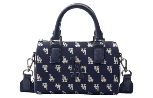 MLB Los Angeles Dodgers Artificial Leather Handbag, Crossbody Bag Regular Unisex Marine Blue