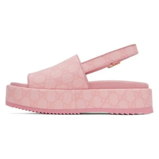 GUCCI GG Platform Sandal Pink Women's