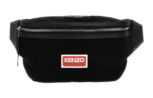 KENZO Polyester Fanny Pack Men's Black