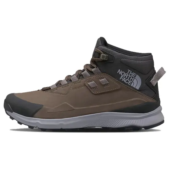 THE NORTH FACE Cragstone Leather Outdoor Boots Men Two-Party Brown/Mixed Gray