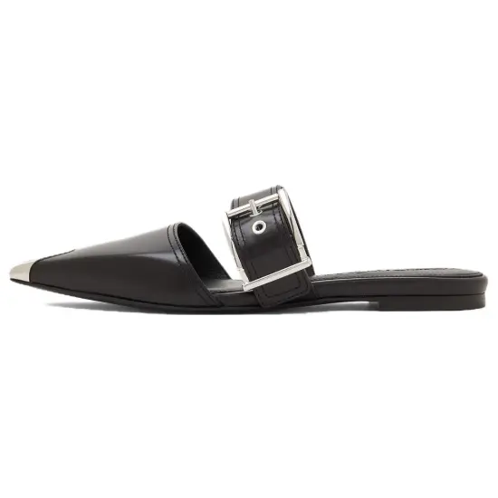 Alexander McQueen Buckle-detail Leather Pumps