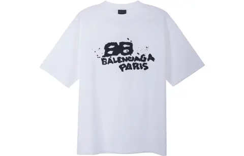 Balenciaga SS23 T Shirt Regular Fit Men's White