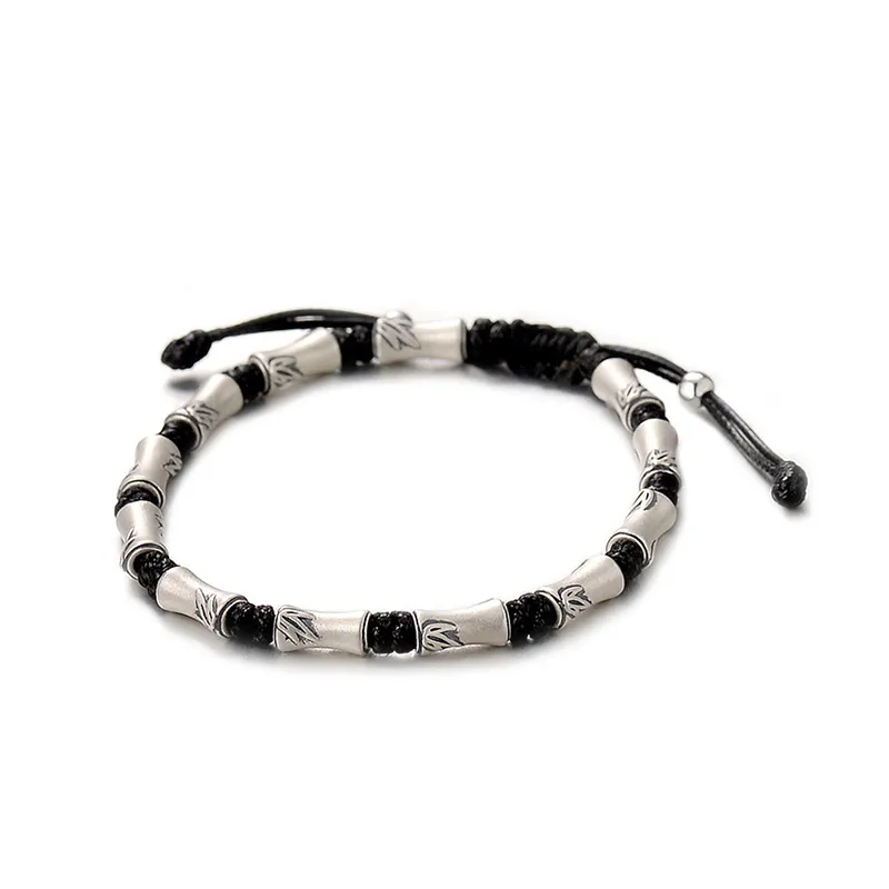 AKAK Sterling Silver Bracelets Unisex Silver White
