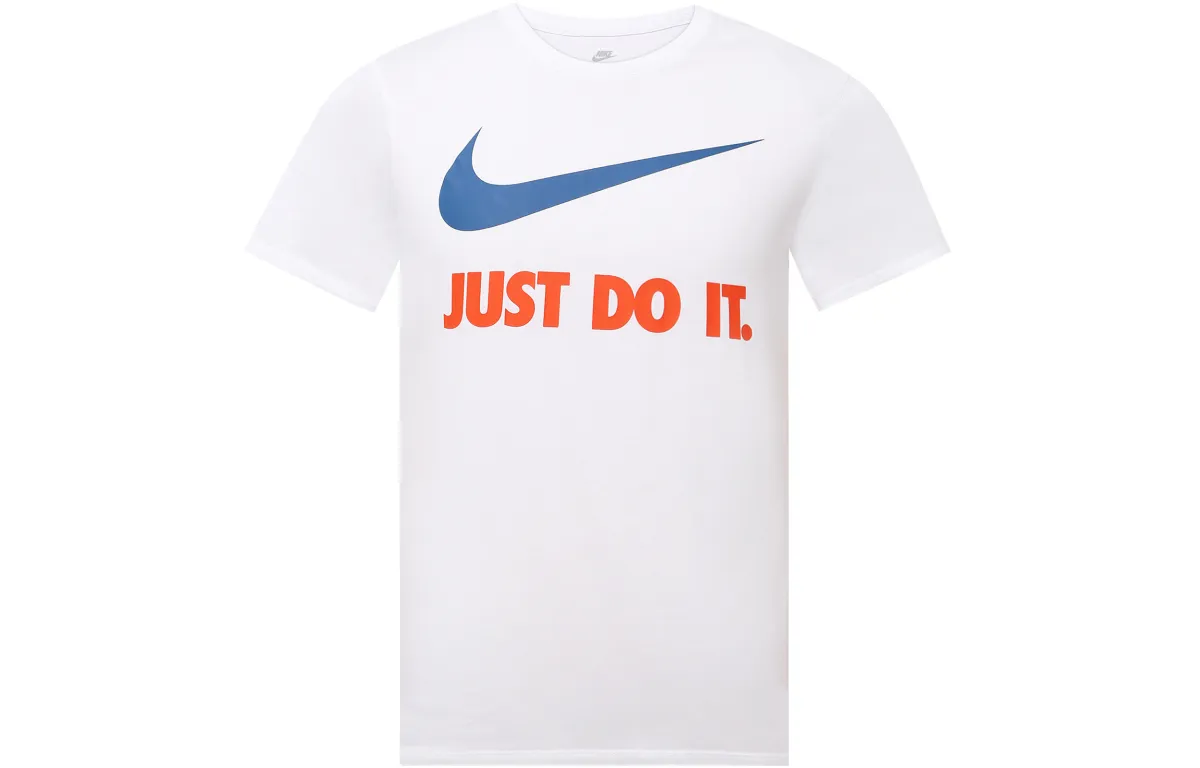 Nike T-Shirts Men's White Crew Neck Moderate