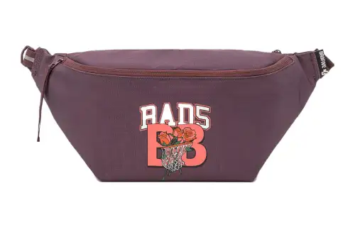 Li Ning Polyester Sling Bag, Fanny Pack Regular Unisex Deep Purplish Red