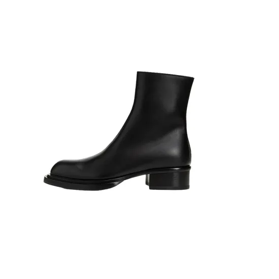 Alexander McQueen Cuban Stack Ankle Boots