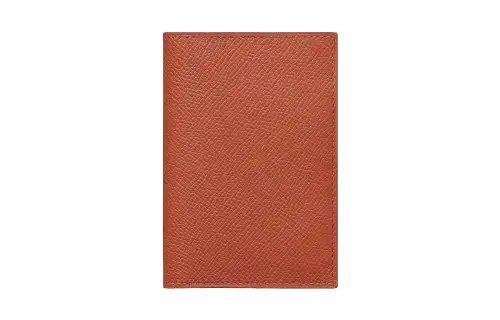 HERMES MC² Euclide Epsom Leather Coin Purse, Card Holder Women's 36 Brique Brick Red