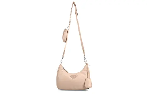 PRADA Leather Crossbody Bag, Shoulder Bag Women's Pink