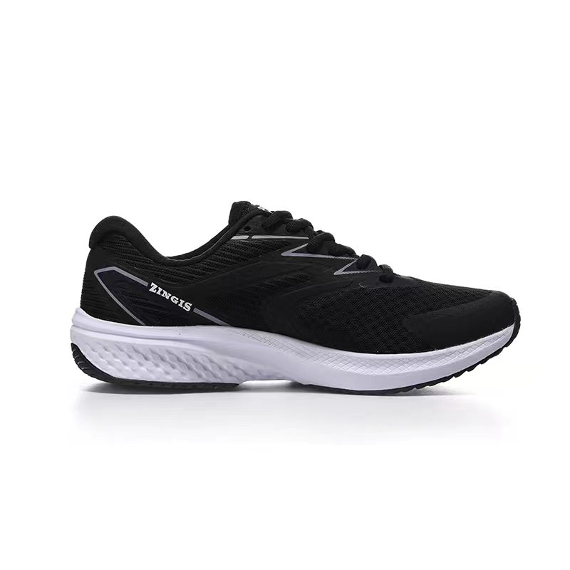 ZINGIS Slip Resistant Abrasion Resistant Mid top Training Shoes Unisex Black White