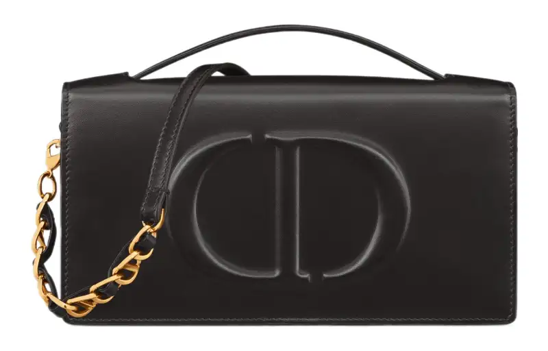 DIOR Cow Leather Shoulder Bag, Crossbody Bag Mini Women's Black