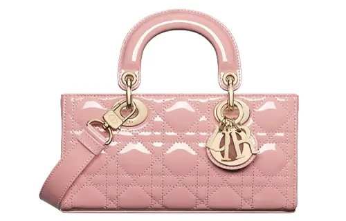 DIOR Lady D JOY Patent Leather With Cow Leather Lady Dior Bag, Shoulder Bag, Crossbody Bag, Handbag Small Women's