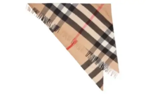 Burberry Checked Fringed-Edge Blanket