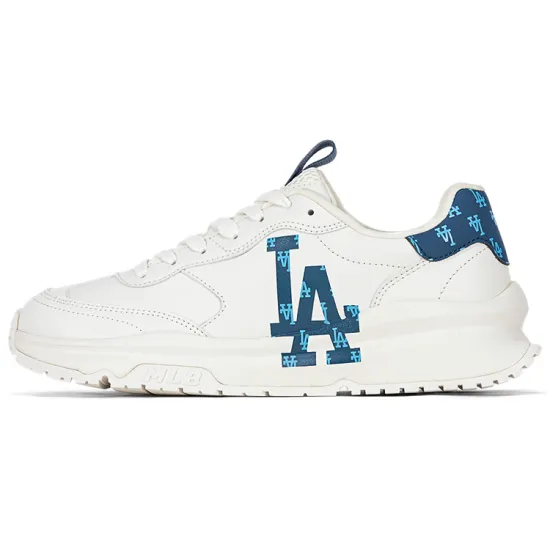 MLB Chunky Runner Running Shoes Unisex Low-Top White/Dark Navy Blue