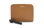 LOEWE Bright Nappa Cow Leather Wallet Women's Brown/Black