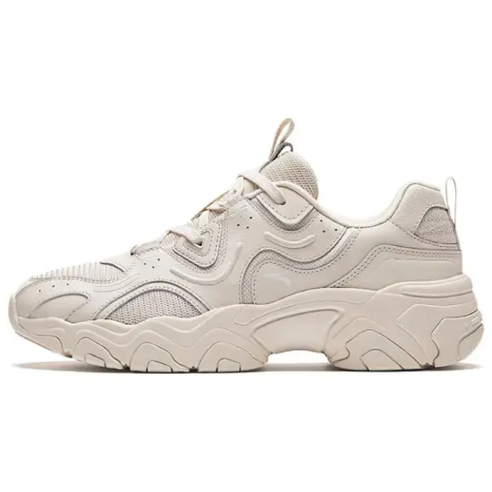 Anta Meteorite Cushioning Anti-Slip And Wear-Resistant Low-Top Chunky Sneakers Men's Muddy Sandy Gray