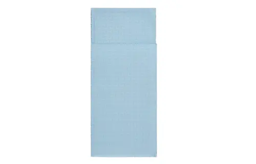 HERMES Faconnee Upside Down Knit Scarves Men's Blue