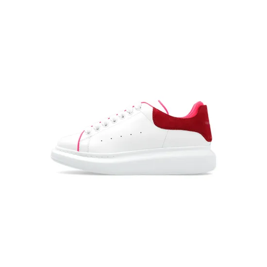 Alexander McQueen Oversized White Velvet Fuchia Women's