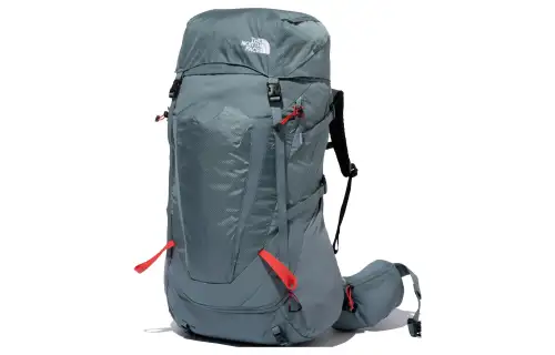 THE NORTH FACE 55L Backpack Outdoor Bag Nylon Gray Blue Unisex