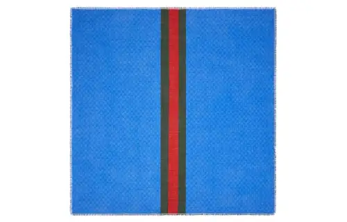 GUCCI Gg Monogrammed Web-Stripe Scarf