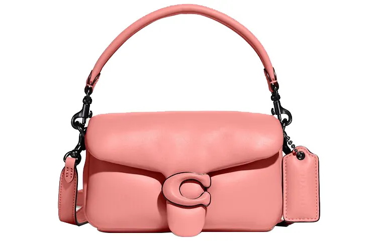 COACH Tabby Sheepskin Shoulder Bag Small Women's Macaron Pink
