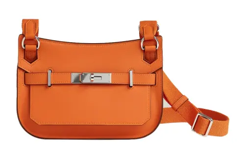 HERMES Jypsiere Swift Calfskin Crossbody Bags Mini Women's Orange