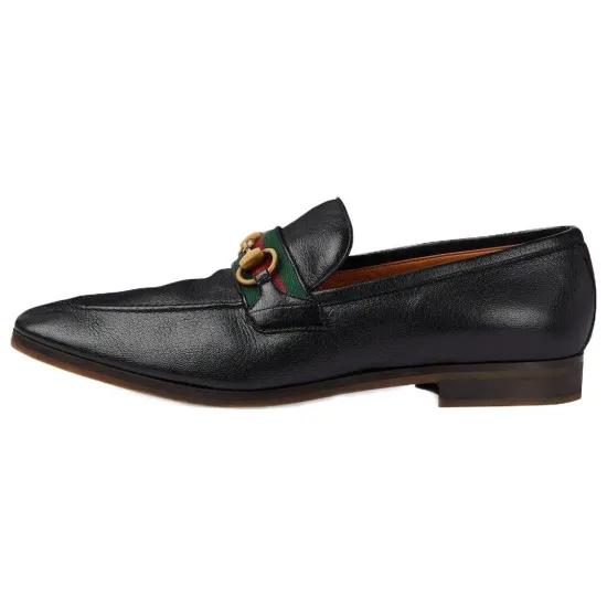 GUCCI Horsebit-detail Leather Loafers