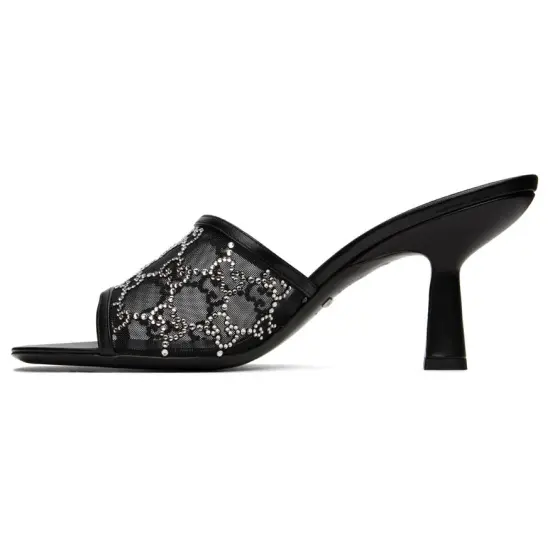 GUCCI GG Supreme 80mm Mesh Mules