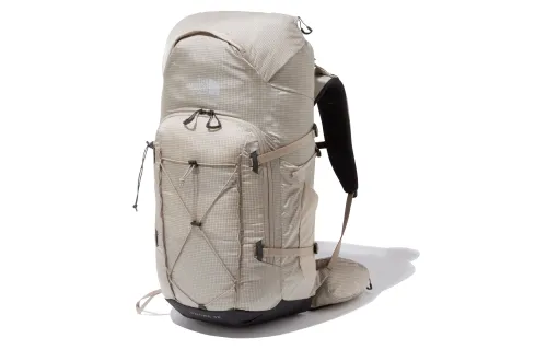THE NORTH FACE 38L Backpack Outdoor Bag Recycled Nylon Gray White Unisex