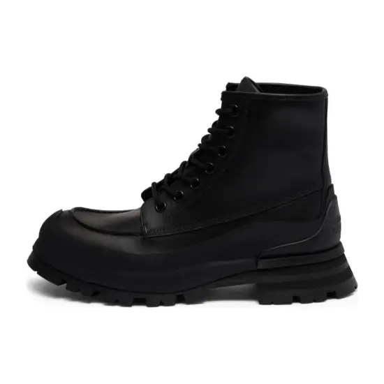 Alexander McQueen Lace-Up Combat Boots