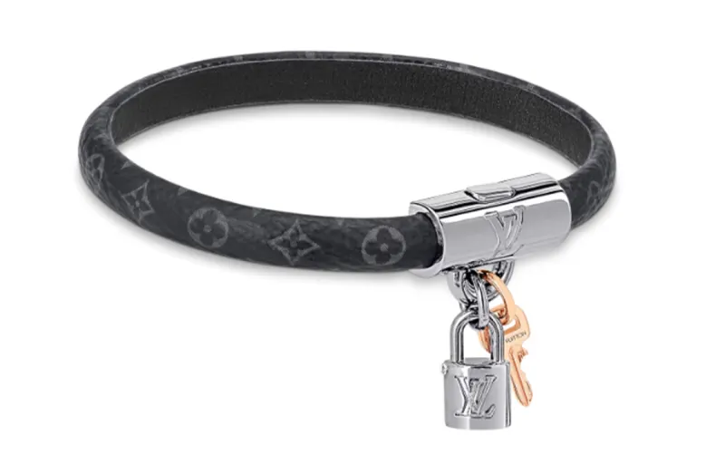 LOUIS VUITTON PADLOCK Wristbands Men's Black