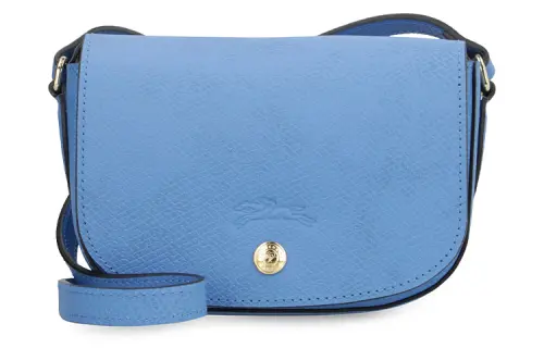 LONGCHAMP Logo Debossed Foldover Top Crossbody Bag