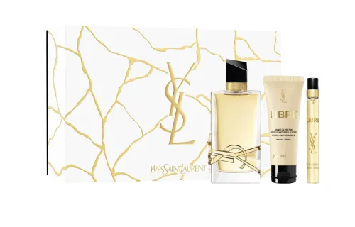 YSL, perfume, marble set, lavender gift box, body cream, 50 ml, sample, 10 ml, 50 ml