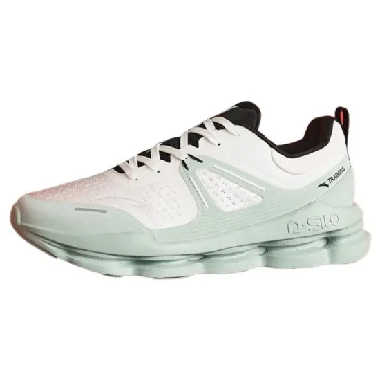 ANTA Training Shoes Women's Low-Top Recycling Gray Carbon Green Black