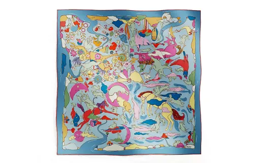 HERMES Scarves Unisex Multicolor