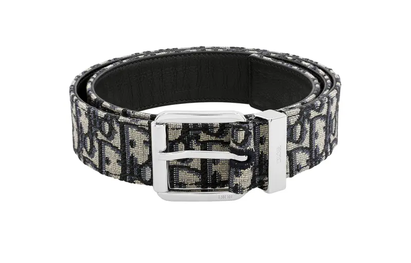 DIOR Jacquard Logo Detailed Belt