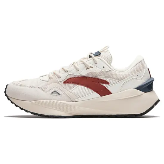 Anta HERITAGE Cushioning Breathable Low Top Casual Shoes Men's Ivory White