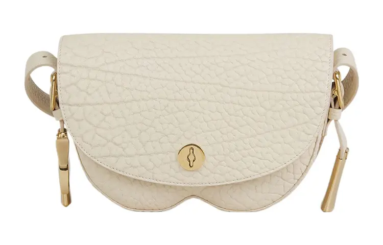Burberry Calfskin Crossbody Bag, Shoulder Bag Women's White