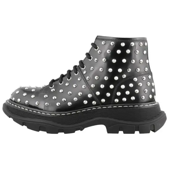 Alexander McQueen Ankle Boots 'Black Studd' Women's